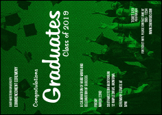 Graduation - Green Postcard Mailer