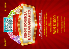Bingo Bonanza Extravaganza Postcard Bingo Bonanza Extravaganza Postcard