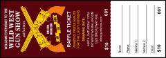 Gun Show Raffle Ticket