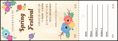 Spring Festival Raffle Ticket