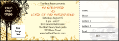 Hip Hop Concert Raffle Ticket