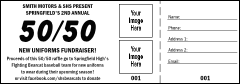 Fifty-Fifty Raffle Ticket