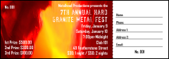 Heavy Metal Raffle Ticket