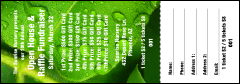 Leaf Raffle Ticket