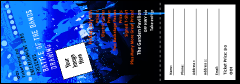 Rock Concert Blue Raffle Ticket