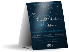 Star Theme Table Tent w/ Serial Number