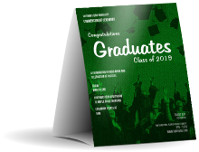 Graduation - Green Table Tent