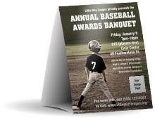 Baseball Table Tent