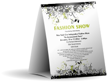 Fashion Show Table Tent