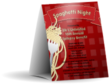 Spaghetti Table Tent