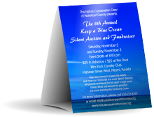 Nature Series - Blue Ocean Table Tent