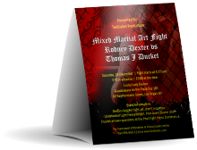 Mixed Martial Art Table Tent