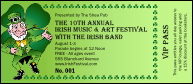 St Patrick's Day Colored VIP Pass