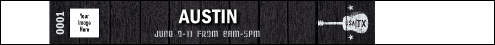 Austin Music Premium Synthetic Wristband