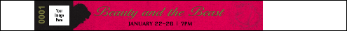 Beauty & The Beast Premium Synthetic Wristband