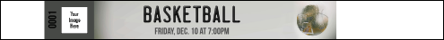 Basketball Schedule  Premium Synthetic Wristband