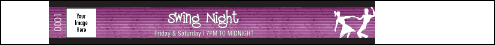 50's Swing Dance Premium Synthetic Wristband