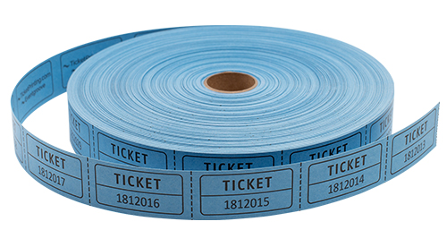 Single Roll Tickets Blue