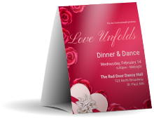 Love Unfolds Table Tent