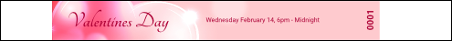 Valentines Day Date Tyvek Pro Wristband