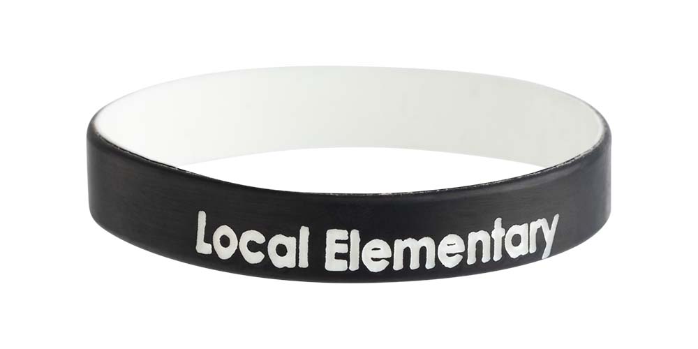 Modern Silicone Wristband (White Core)