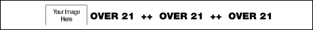 Over 21 Tyvek Wristband