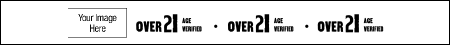 Over 21 Tyvek Wristband