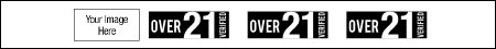 Over 21 Tyvek Wristband