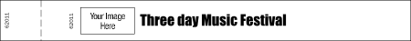 Bold Stub BW Logo Wristband