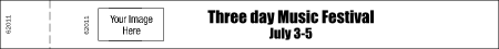 Bold Stub 2 Line BW Logo Wristband