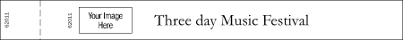 Standard Stub BW Logo Wristband