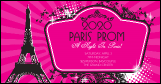 Paris Pink and Black Facebook App