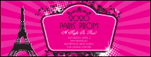 Paris Pink and Black Facebook Cover