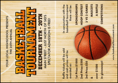 Basketball Court Club Flyer