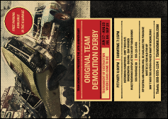 Demolition Derby Club Flyer