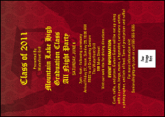 Cap and Gown Logo Club Flyer