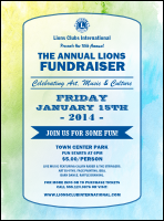 Lions Club International Water Color Flyer