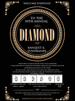 Diamonds Black Logo Flyer
