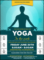 Yoga Meditation Logo Flyer