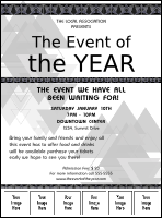 All Purpose Triangles 2 Black and White Image Flyer