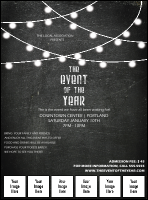 All Purpose Chalkboard Black and White Image Flyer