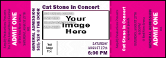 All Purpose Big Logo Magenta Event Ticket