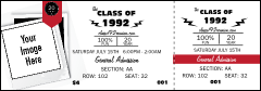 Class Reunion Mascot Red Reserved Event Ticket
