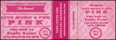 Breast Cancer Awareness Plaid Event Ticket