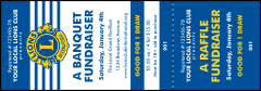 Lions Club International Stripes Event Ticket