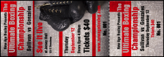 Boxing Gloves Event Ticket