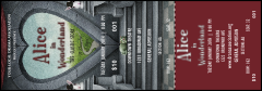 Alice in Wonderland Reserved Event Ticket