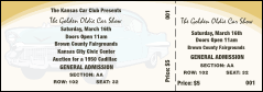 50s Classic Car Reserved Event Ticket