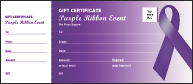 Purple Ribbon Gift Card