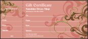 Pink Vines Gift Certificate
